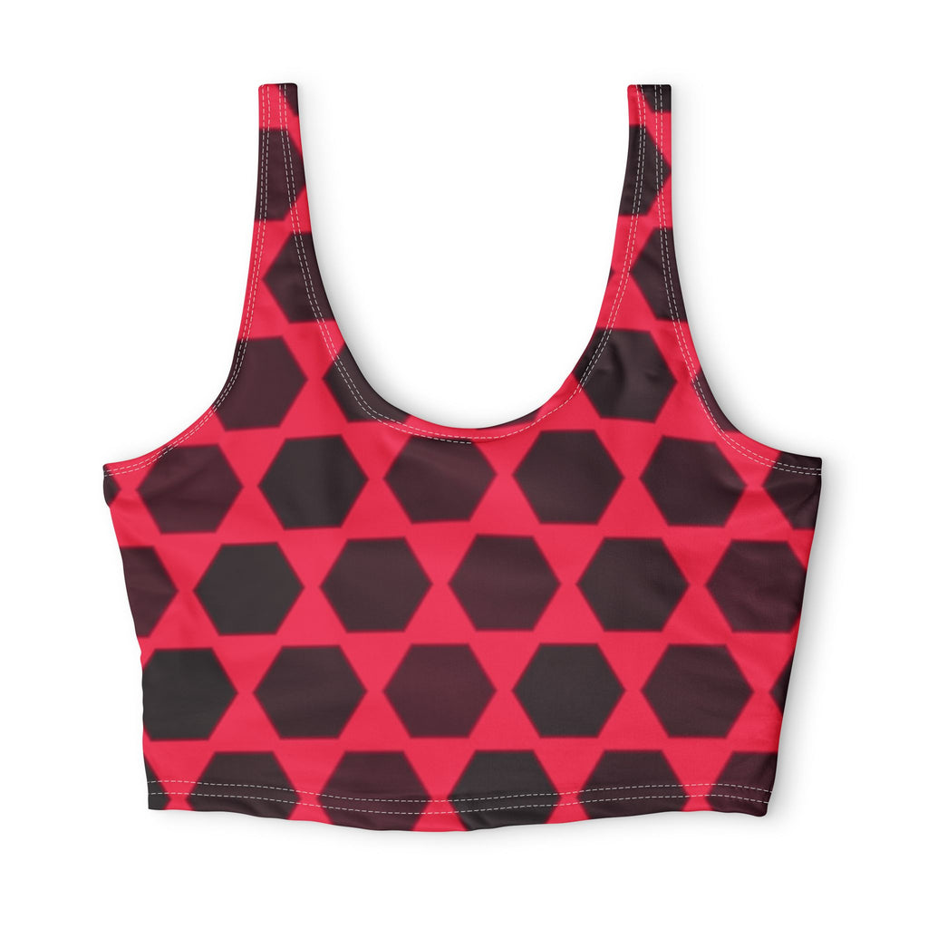Infrared Hex Grid Sports Bra