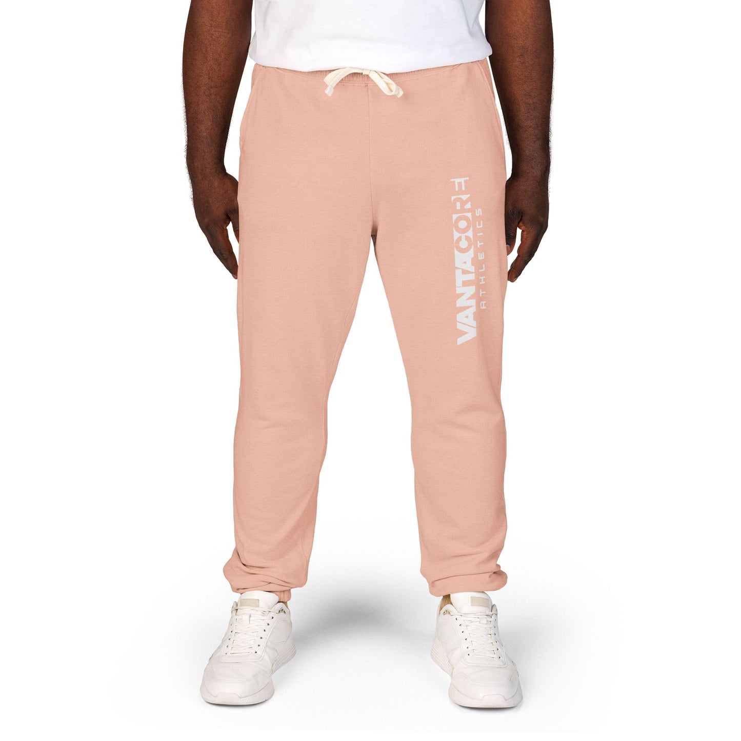 Copy of Vertical 'VANTOCOL?' Graphic Sweatpants — Garment-Dyed Fleece Joggers