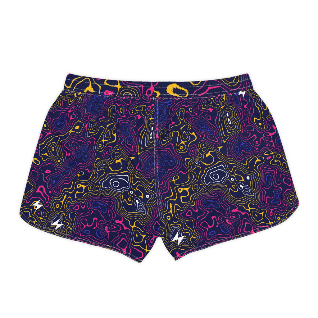 Running Royal Flame Topo Trail Women's Athletic Shorts with Pockets