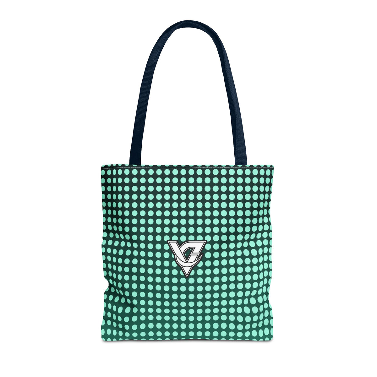Mint Halftone Tote Bag — All-Over Print Gym & Everyday Tote