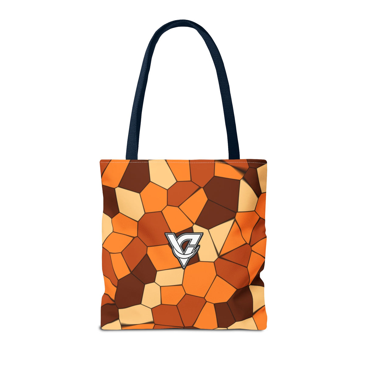 Pumpkin Mosaic Tote Bag — All-Over Print Gym & Everyday Tote