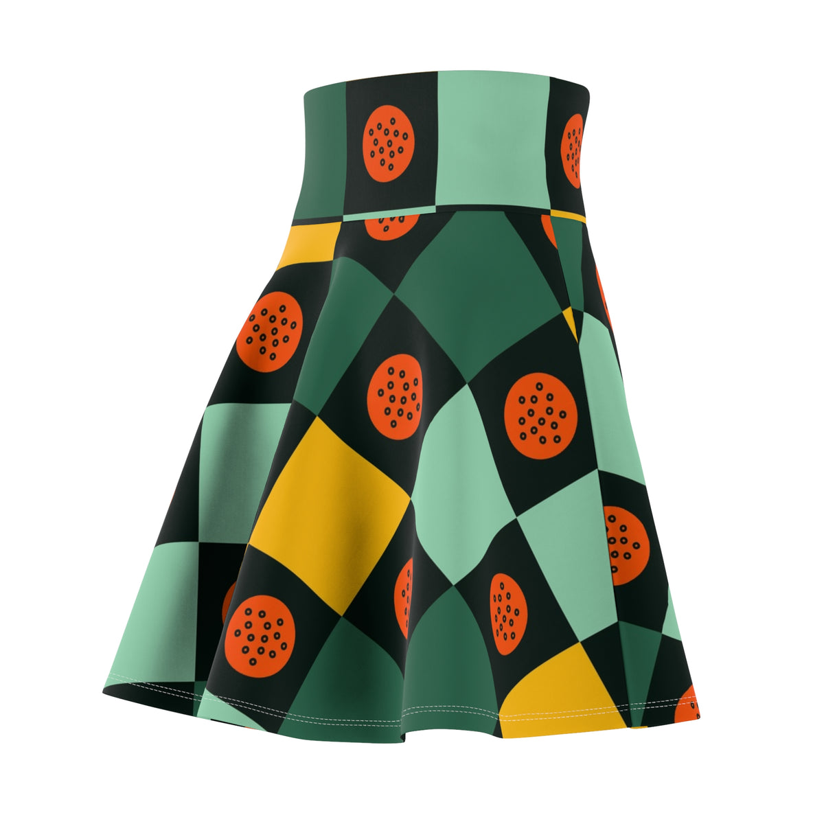 Golf Jungle Juice Checker Drive Women's Athletic Skater Skirt