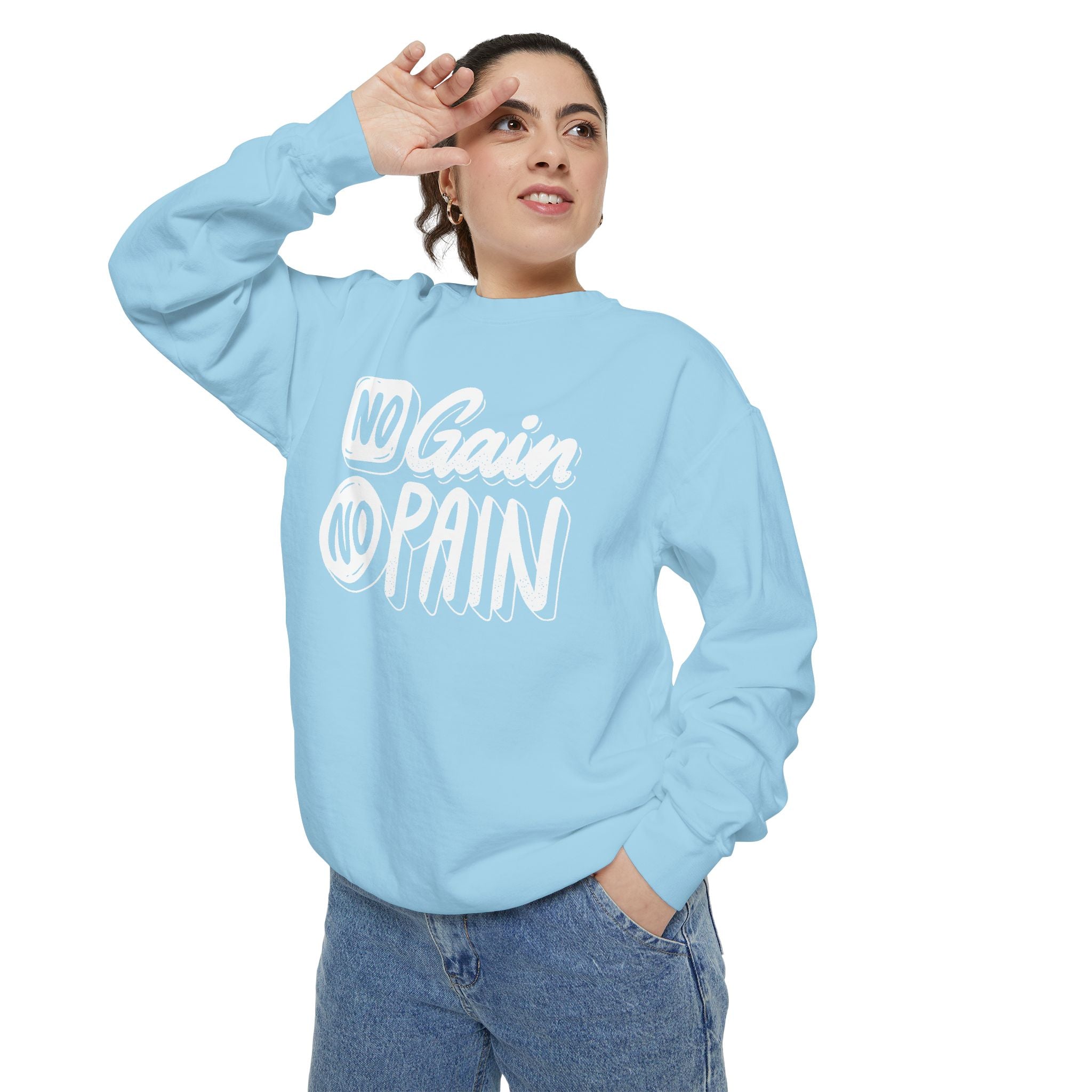 No Gain No Pain Sweatshirt | Motivational Fitness Crewneck