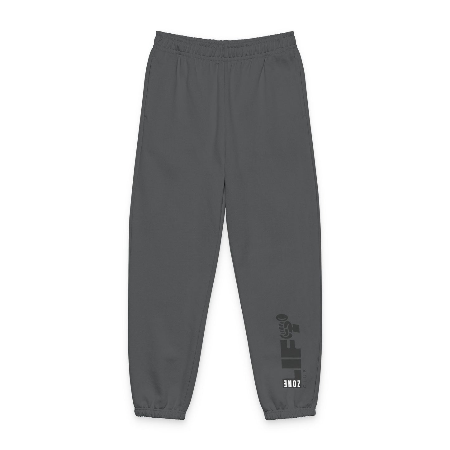 Beige VANTICOR Logo Sweatpants — Heavyweight Cozy Joggers