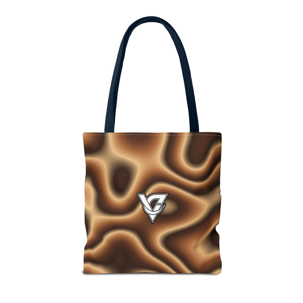 Chestnut Tie-Dye Tote Bag — All-Over Print Gym & Everyday Tote