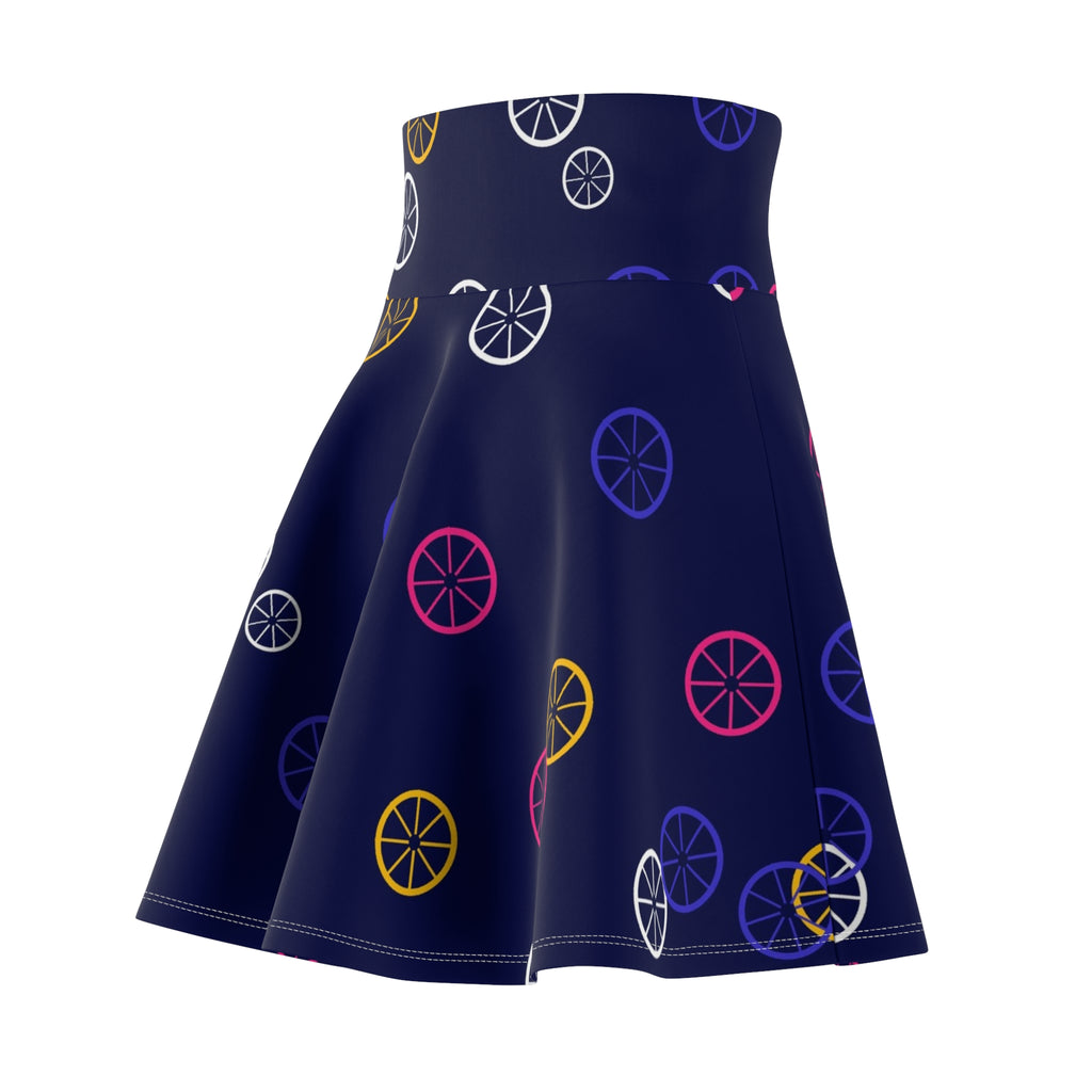 Cycling Royal Flame Icon Storm Women's Athletic Skater Skirt