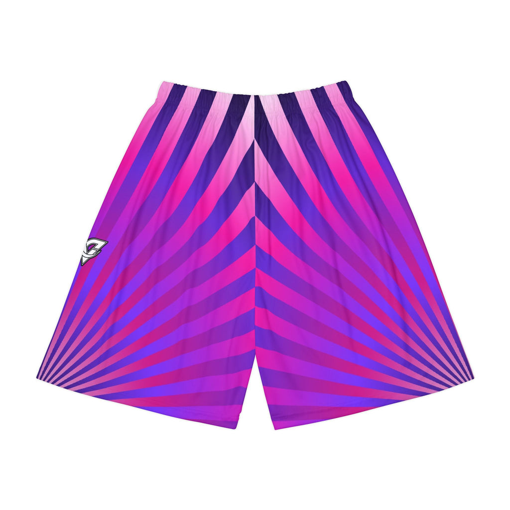 Men's Royal Sunburst Athletic Sports Shorts