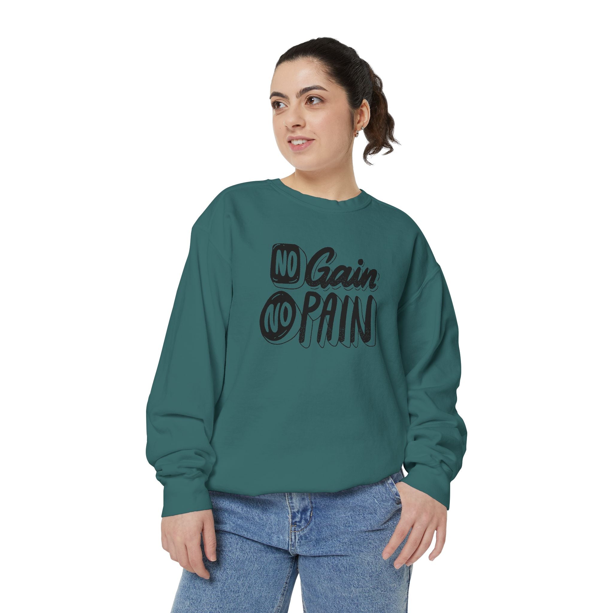 No Gain No Pain Sweatshirt | Motivational Fitness Crewneck