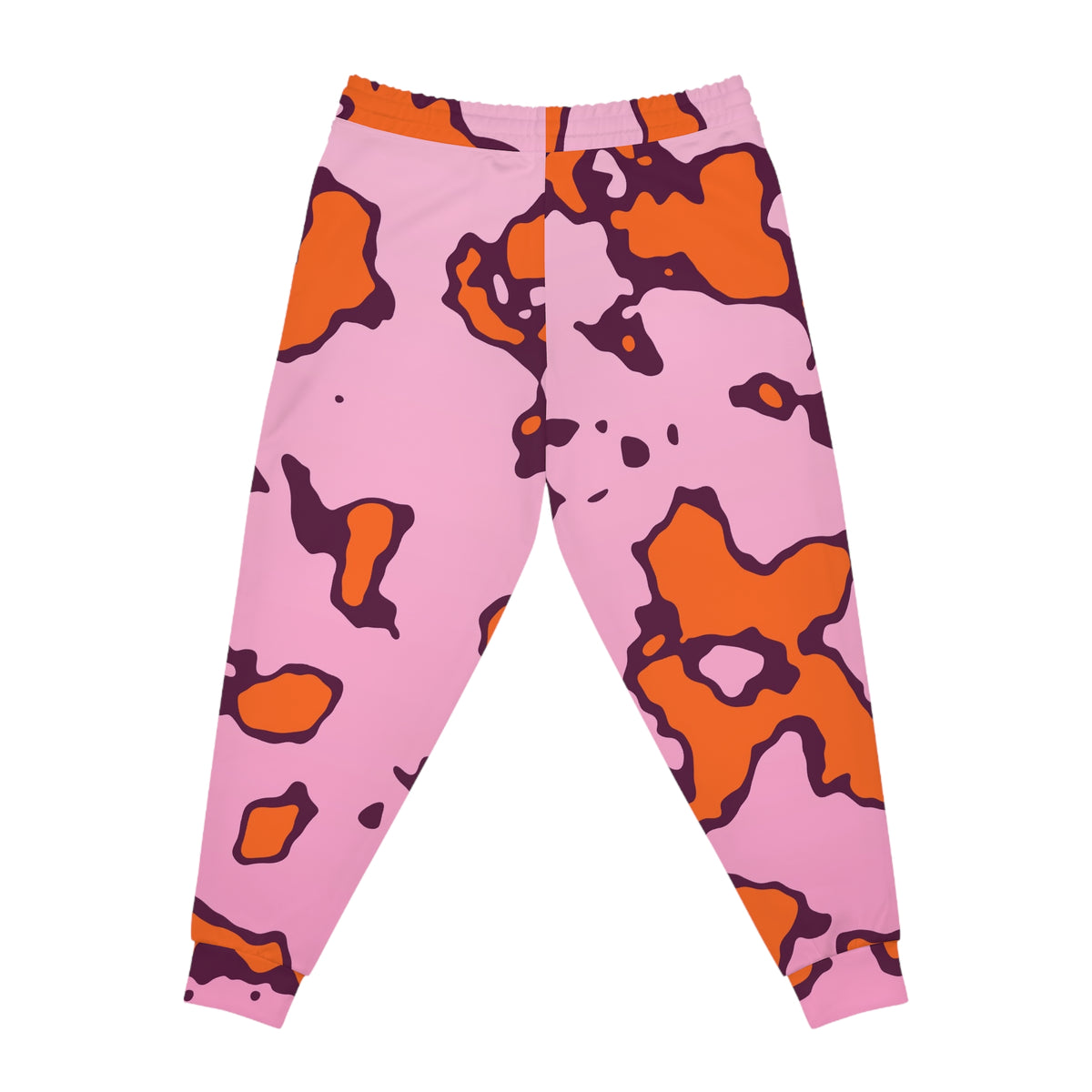 Women's Tangerine Spots Joggers – Colorful All-Over Print Athletic Jogger Pants