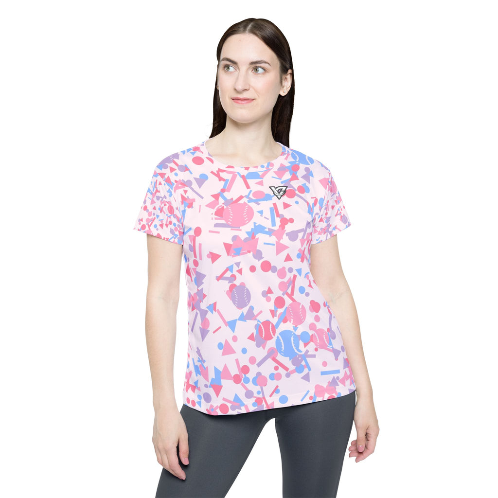 Baseball & Softball Cotton Candy Confetti Pop Women's Sports Jersey
