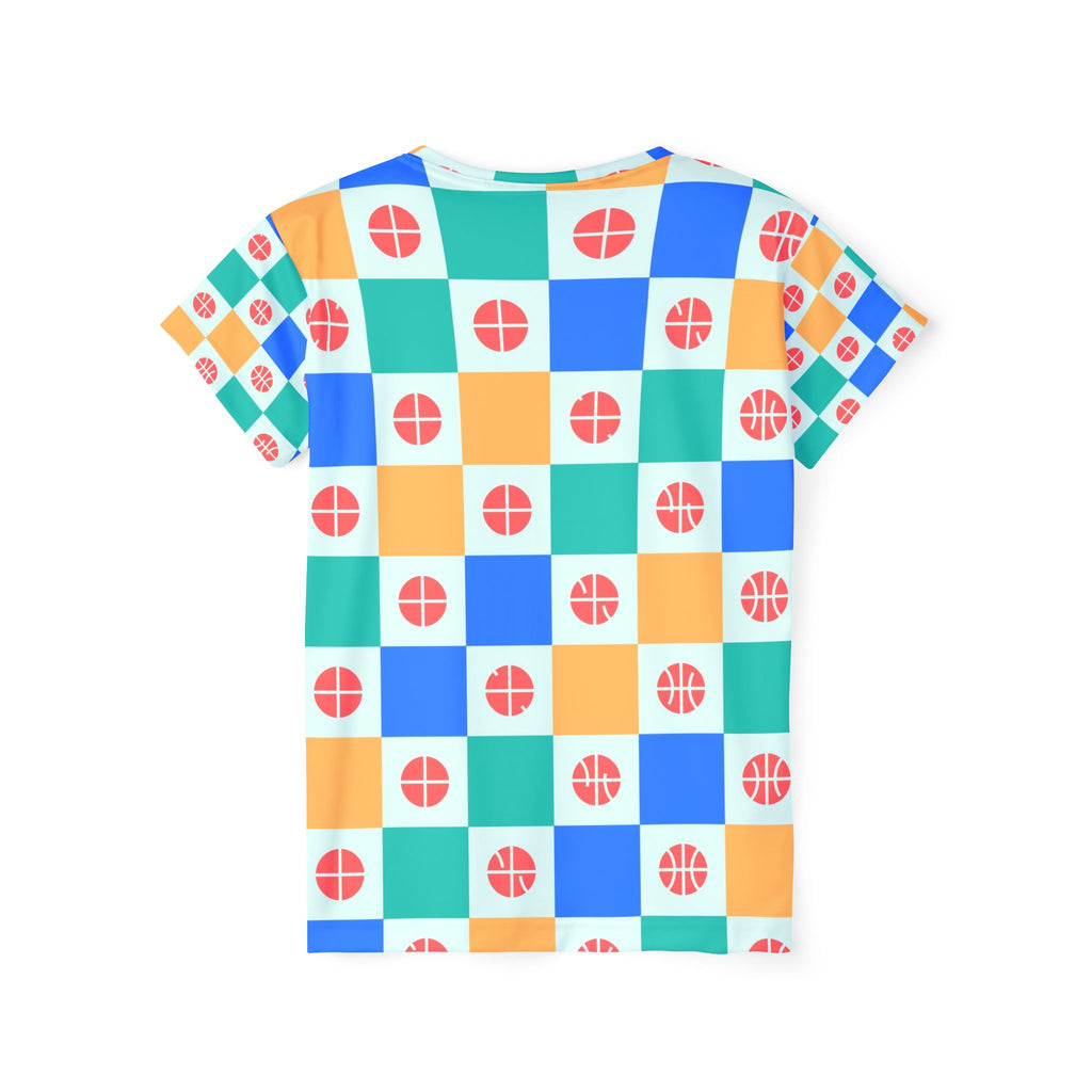 Basketball Sea Glass Checker Drive Women's Sports Jersey