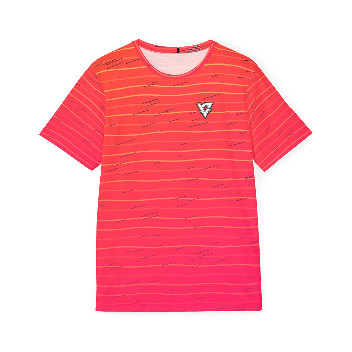 Running Sunset Fade Pace Lanes Men's Sports Jersey
