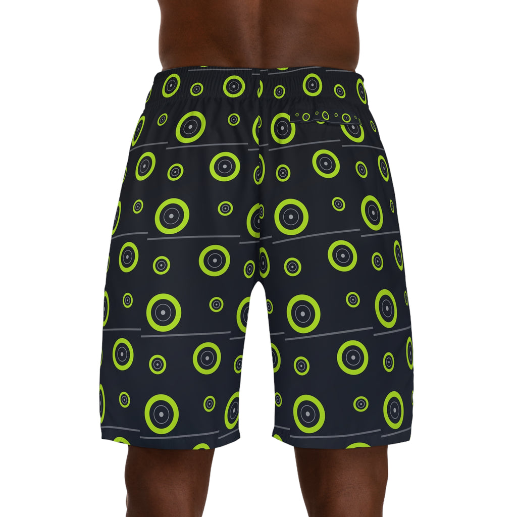 Training & Gym Volt Night Iron Plate Men's Athletic Shorts with Pockets