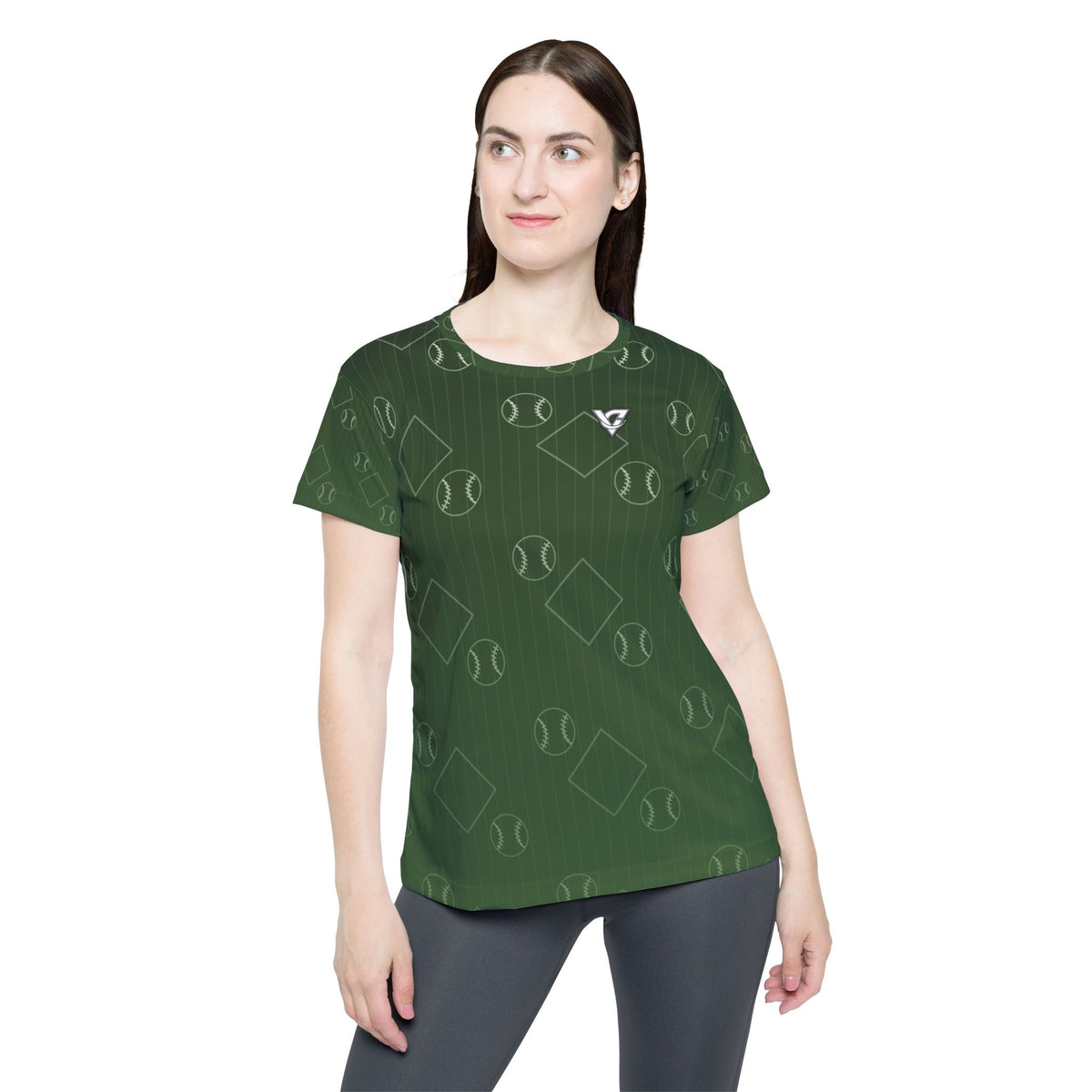 Baseball & Softball Forest Camo Diamond Stitch Women's Sports Jersey