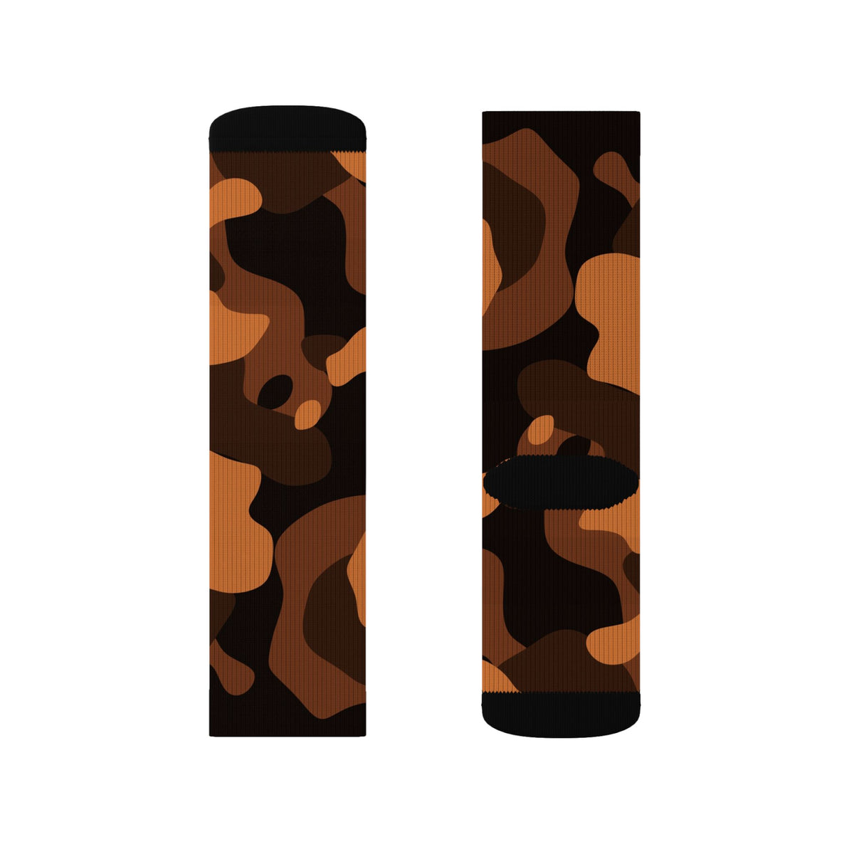 Copper Camo Athletic Crew Socks