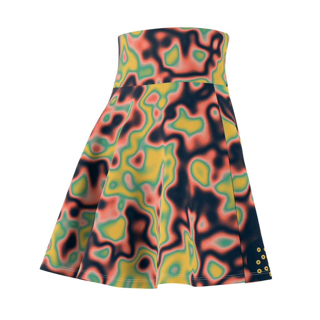 Golf Coral Reef Marble Flow Women's Athletic Skater Skirt
