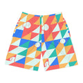 Baseball & Softball Sea Glass Prism Block Men's Athletic Shorts with Pockets