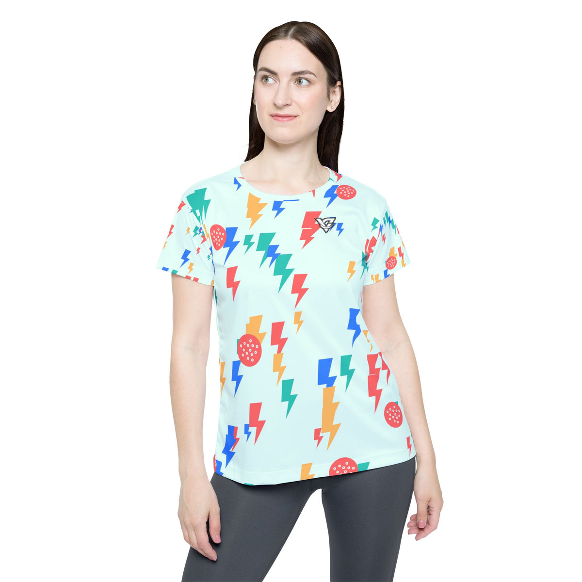 Golf Sea Glass Bolt Strike Women's Sports Jersey