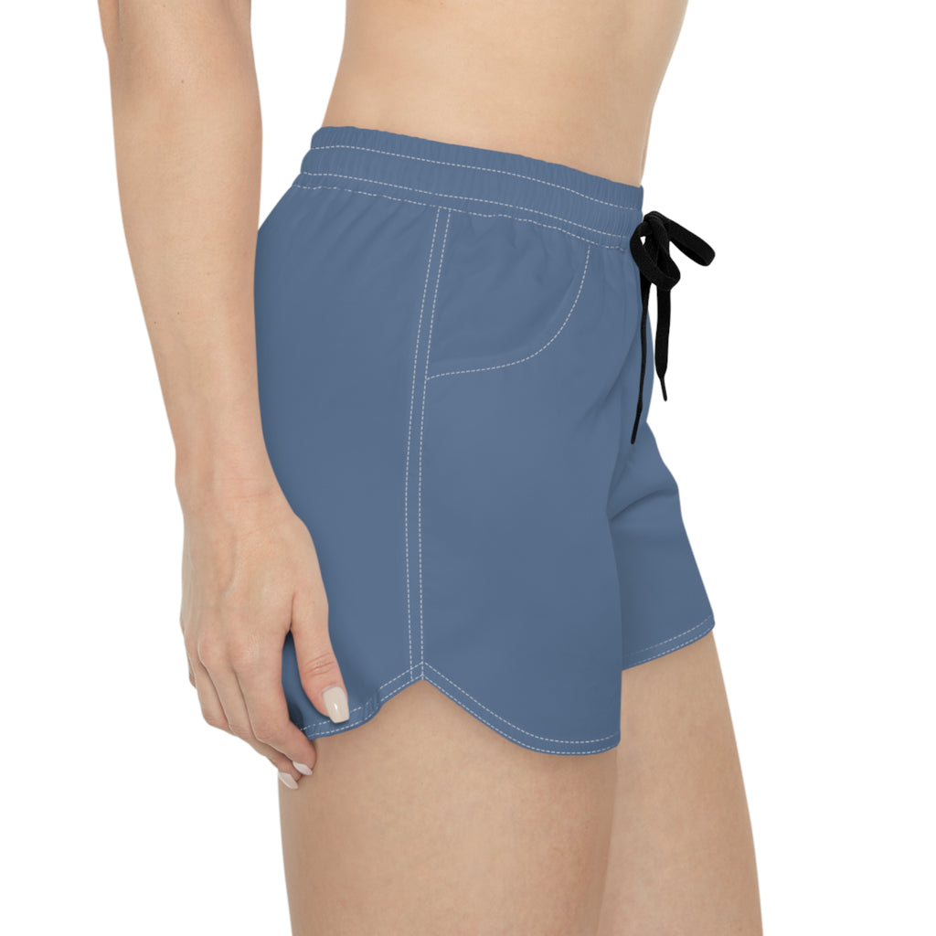 Women's Multipurpose Athletic Shorts with Pockets | Slate Blue Essential