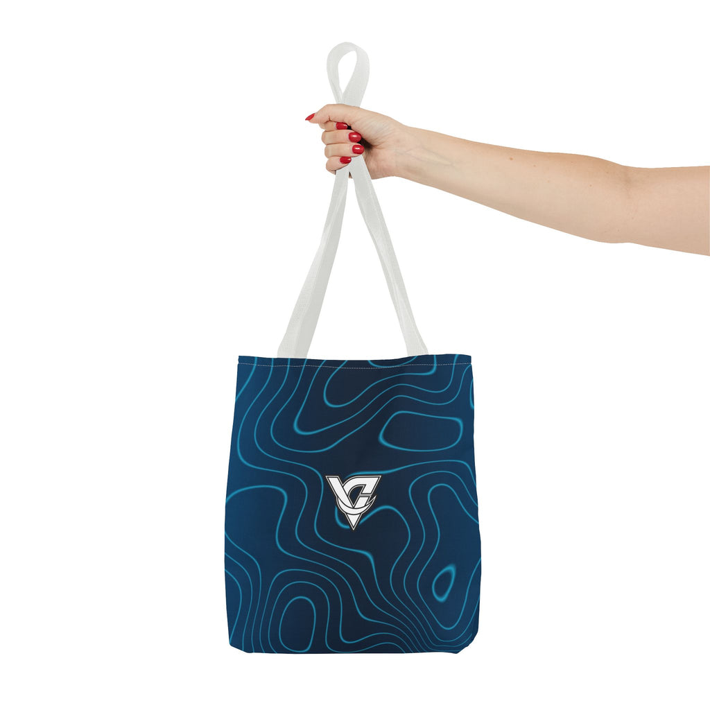 Ocean Topo Tote Bag — All-Over Print Gym & Everyday Tote