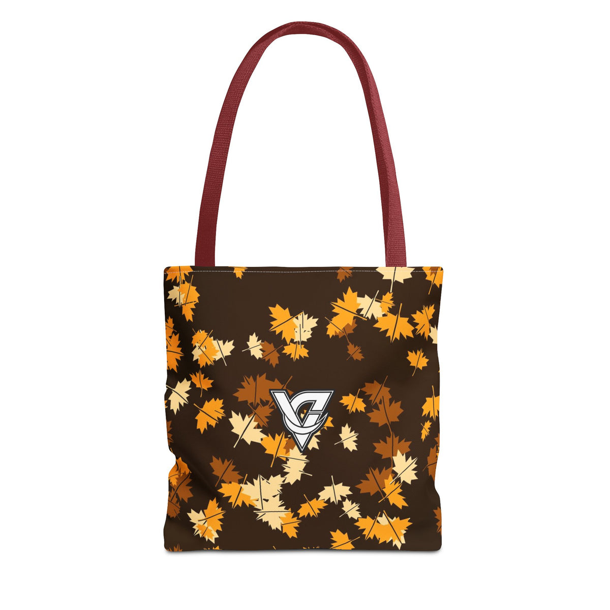 Amber Falling Leaves Tote Bag — All-Over Print Gym & Everyday Tote