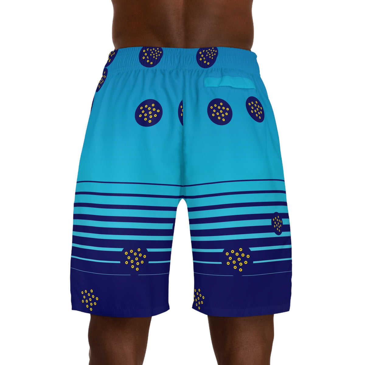 Golf Cobalt Spark Horizon Fade Men's Athletic Shorts with Pockets