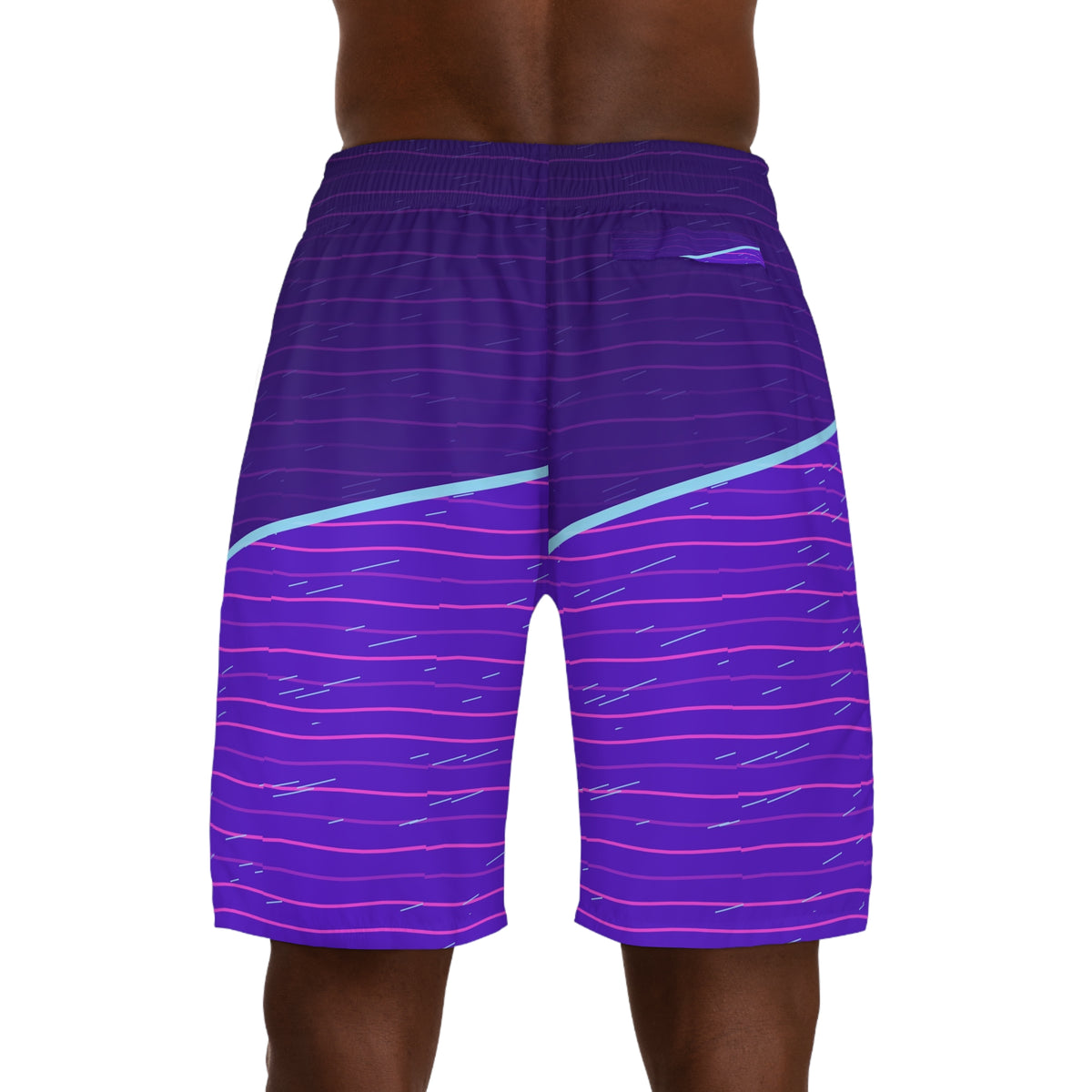 Running Ultra Violet Pace Lanes Men's Athletic Shorts with Pockets