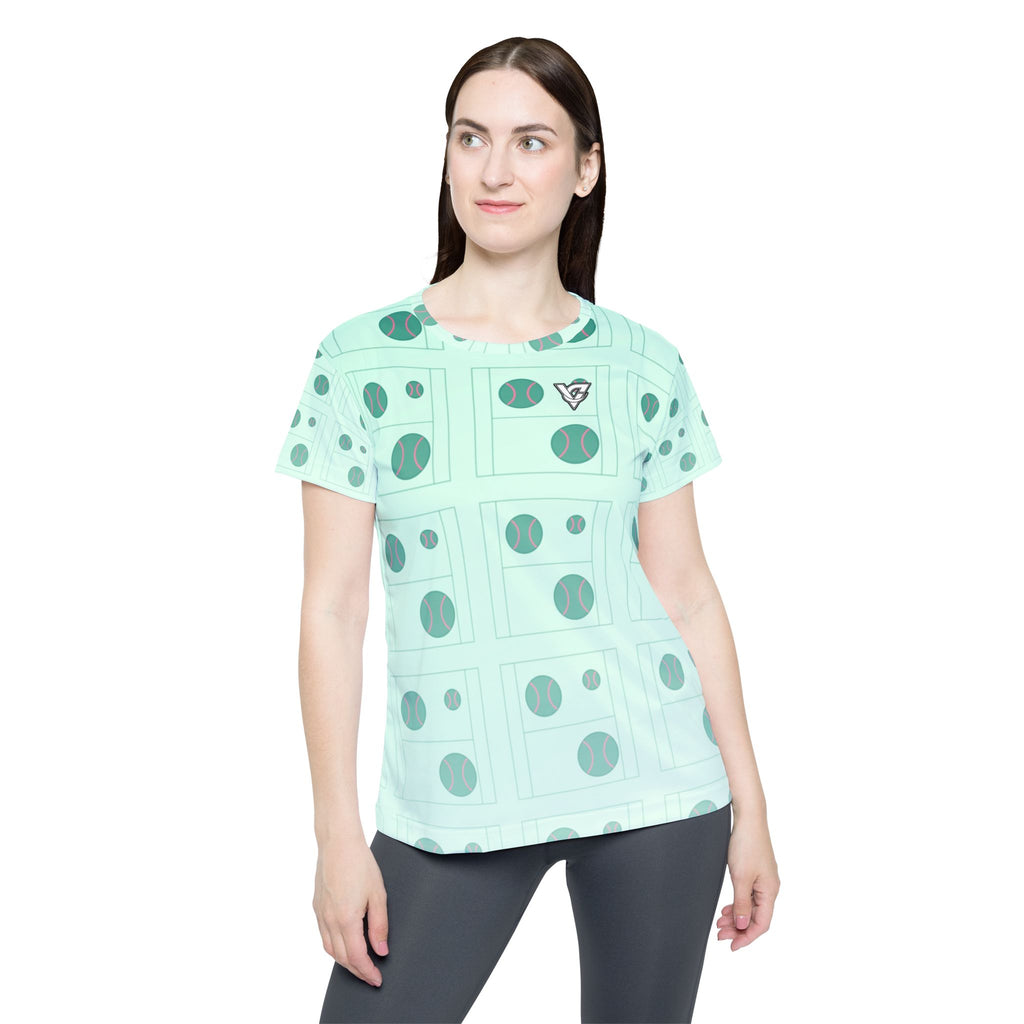 Tennis Mint Glow Baseline Seam Women's Sports Jersey