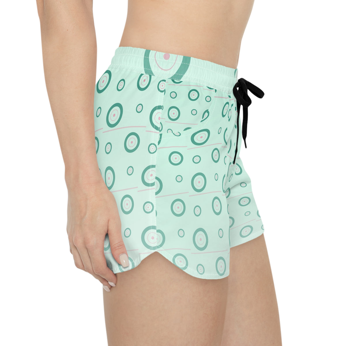 Training & Gym Mint Glow Iron Plate Women's Athletic Shorts with Pockets