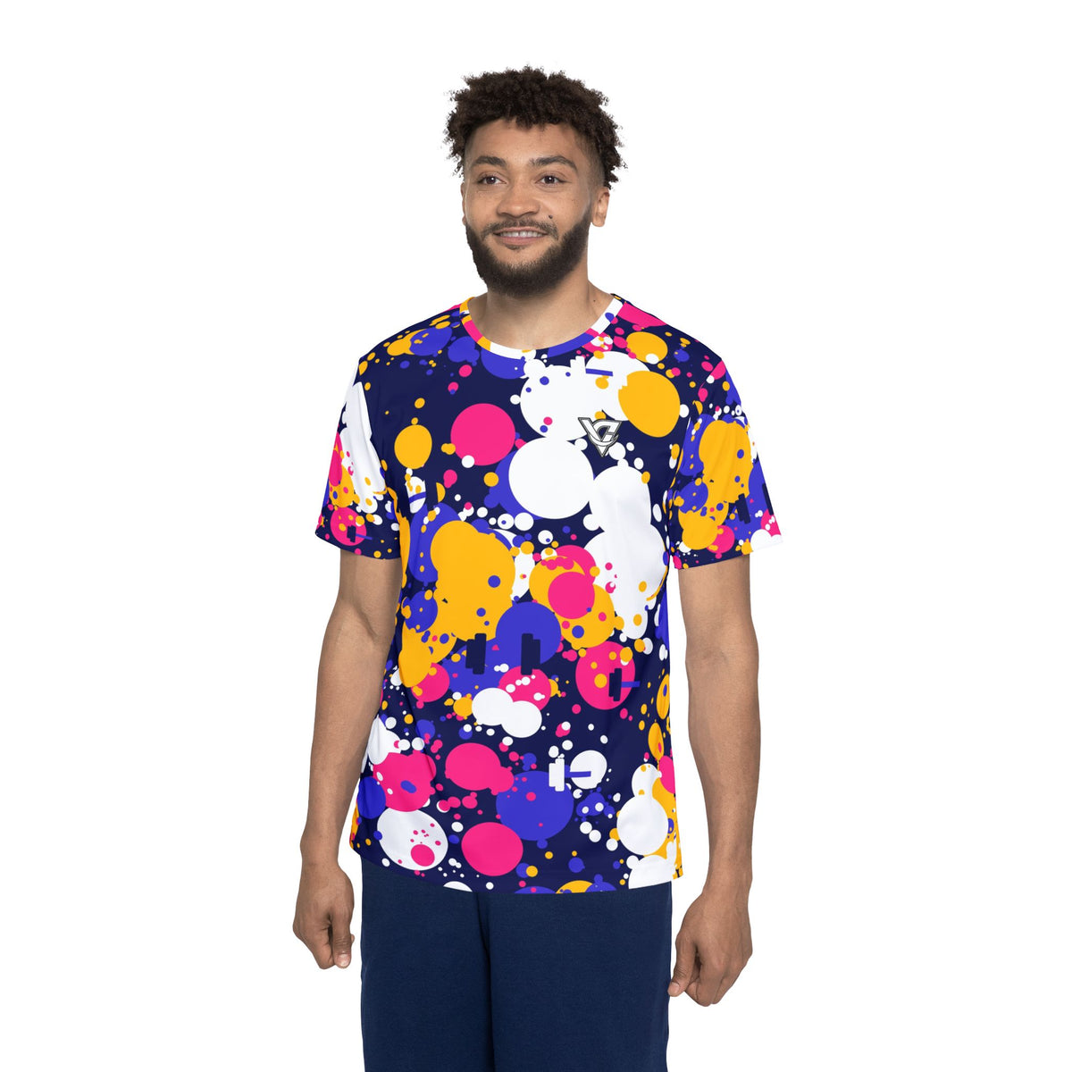 Training & Gym Royal Flame Splash Zone Men's Sports Jersey