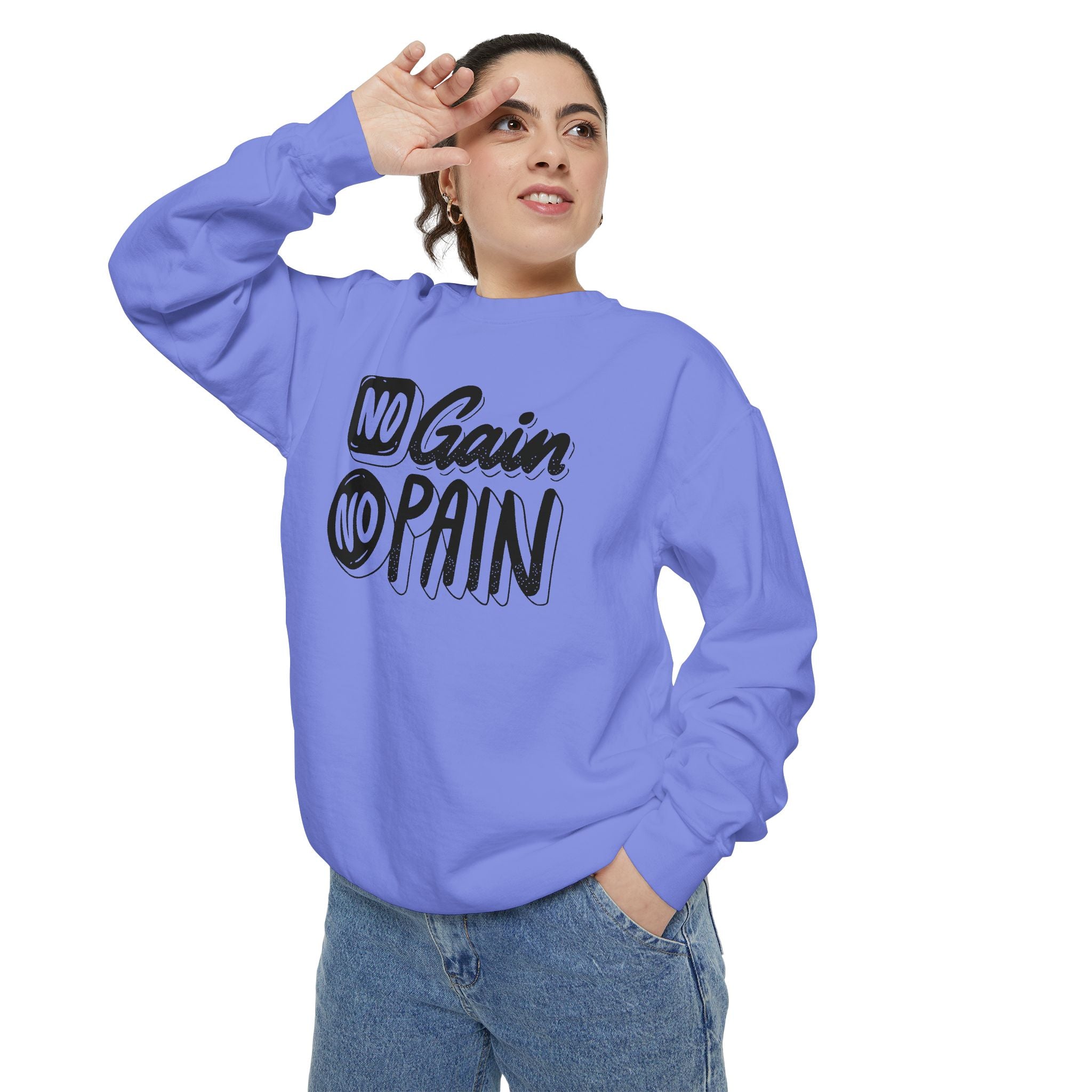 No Gain No Pain Sweatshirt | Motivational Fitness Crewneck
