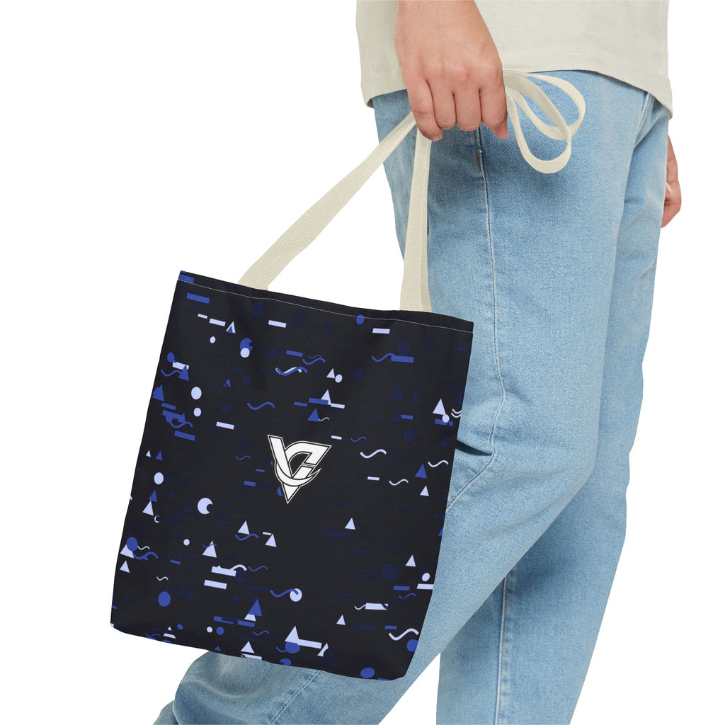 Midnight Confetti Tote Bag — All-Over Print Gym & Everyday Tote