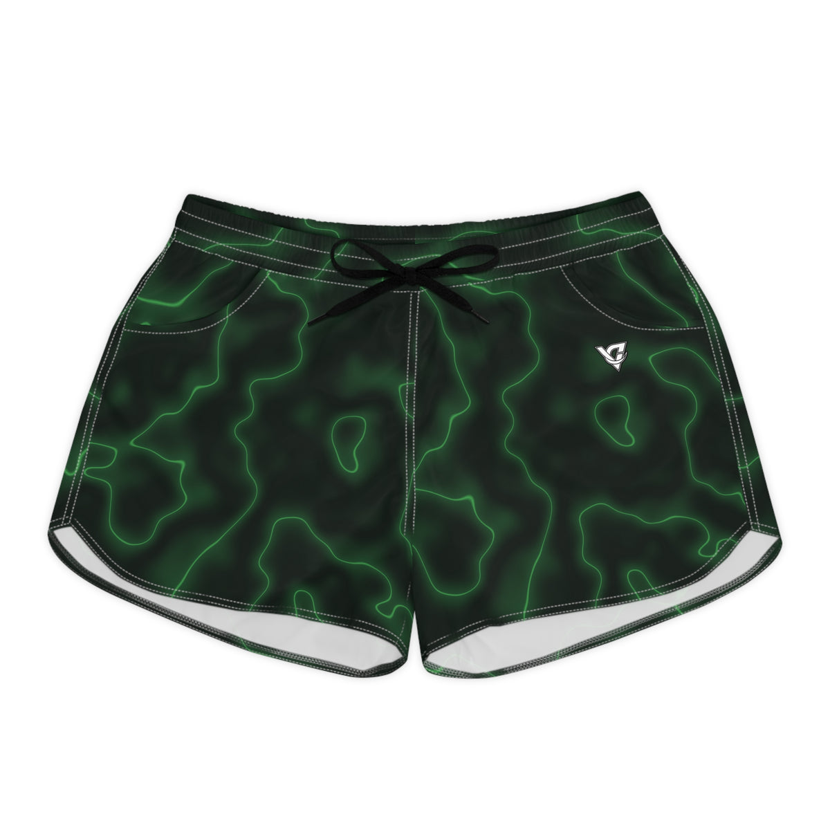Women's Multipurpose Athletic Shorts with Pockets | Jungle Marble