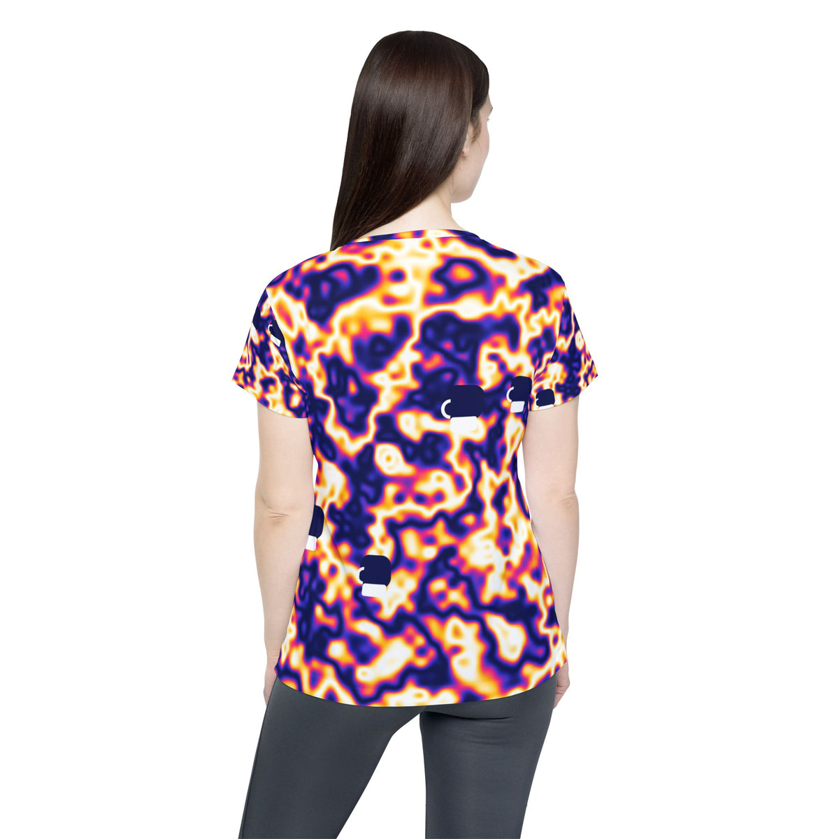 Combat Sports Royal Flame Marble Flow Women's Sports Jersey