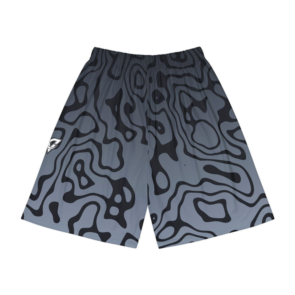 Men's Steel Tiger Stripe Athletic Sports Shorts