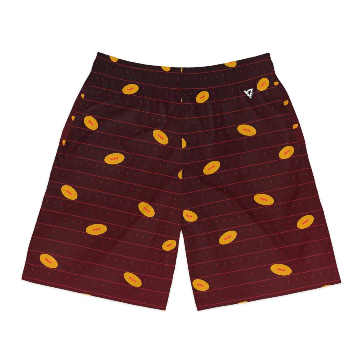 Football Crimson Blaze Gridiron Men's Athletic Shorts with Pockets