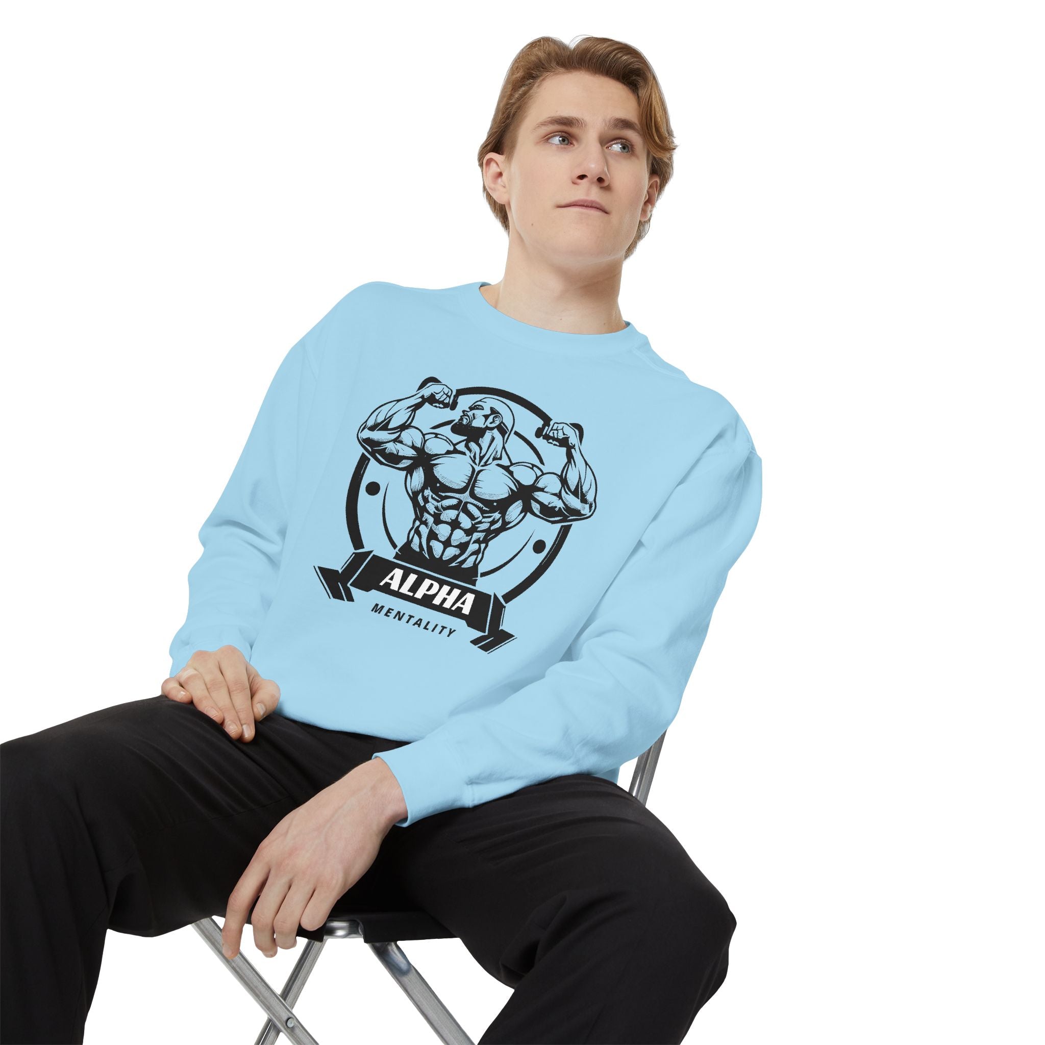 Alpha Mentality Sweatshirt | Muscular Gym Crewneck
