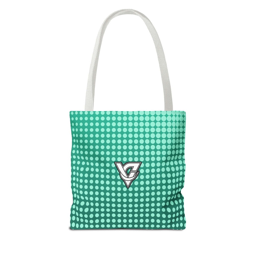 Mint Halftone Tote Bag — All-Over Print Gym & Everyday Tote