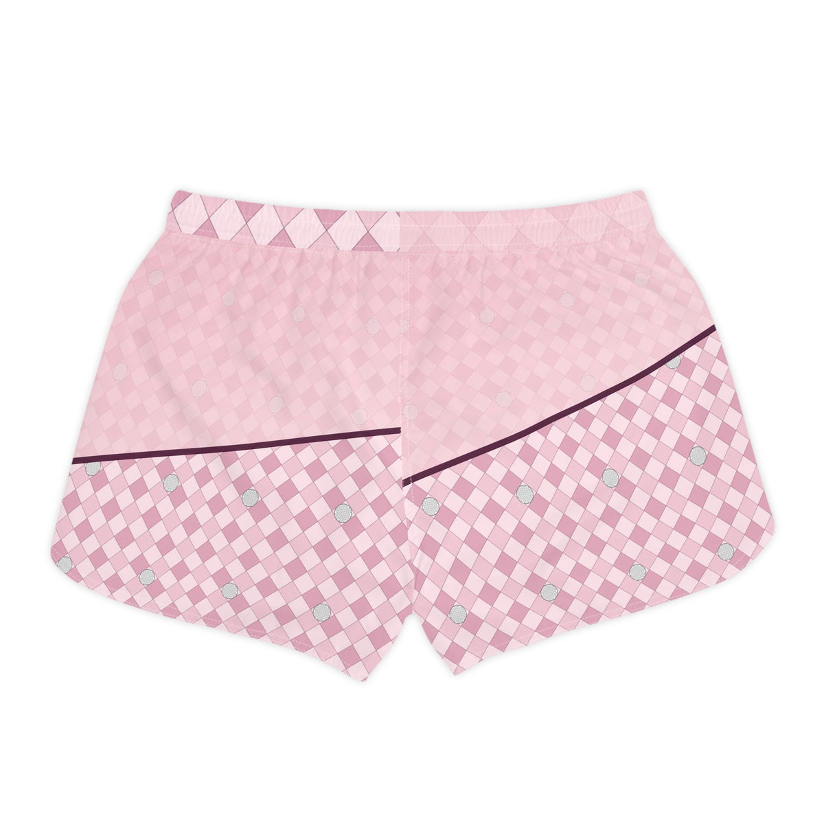 Golf Blush Rose Dimple Links Women's Athletic Shorts with Pockets