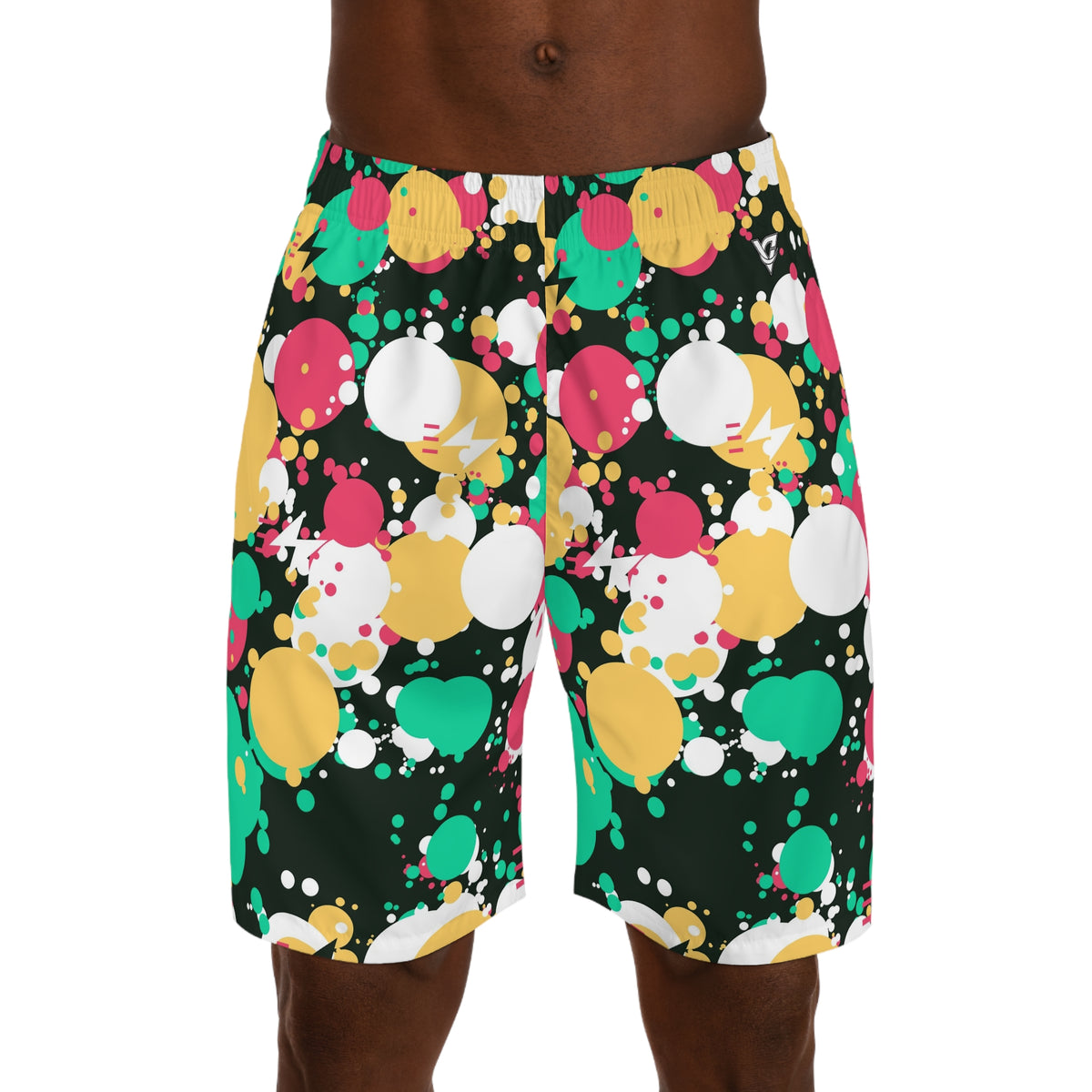 Running Watermelon Splash Zone Men's Athletic Shorts with Pockets