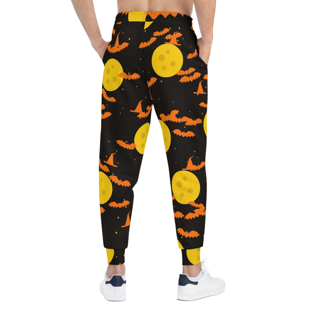 Halloween Candy Corn Haunted Moon Women's Joggers – All-Over Print Athletic Jogger Pants