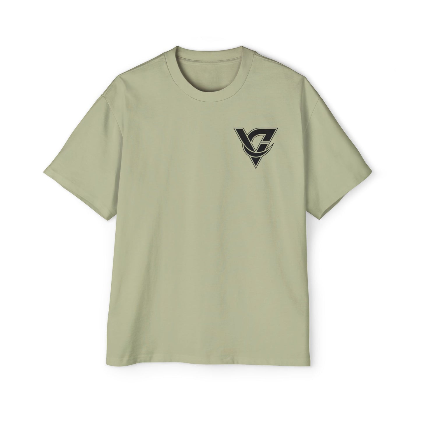 Graphic Tee — Minimal Geometric V Logo Chest Print