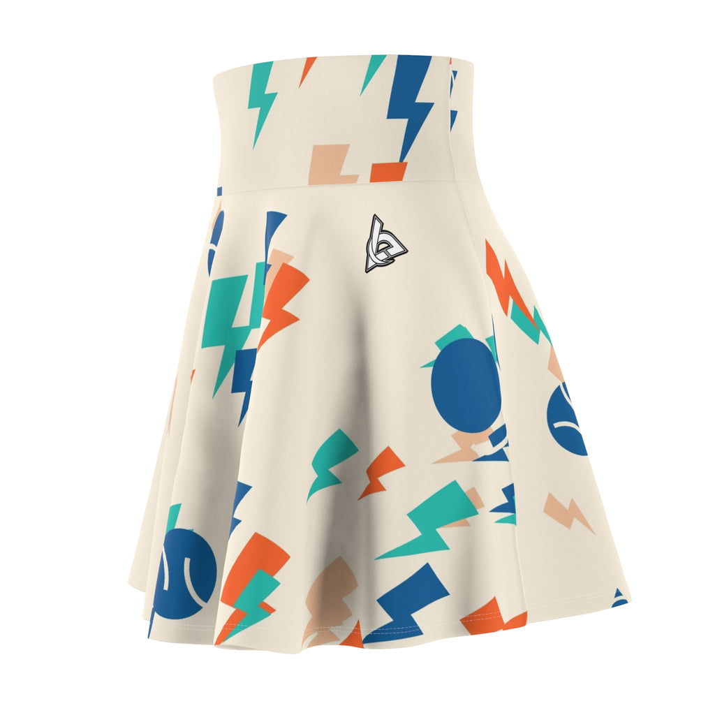 Tennis Papaya Splash Bolt Strike Women's Athletic Skater Skirt