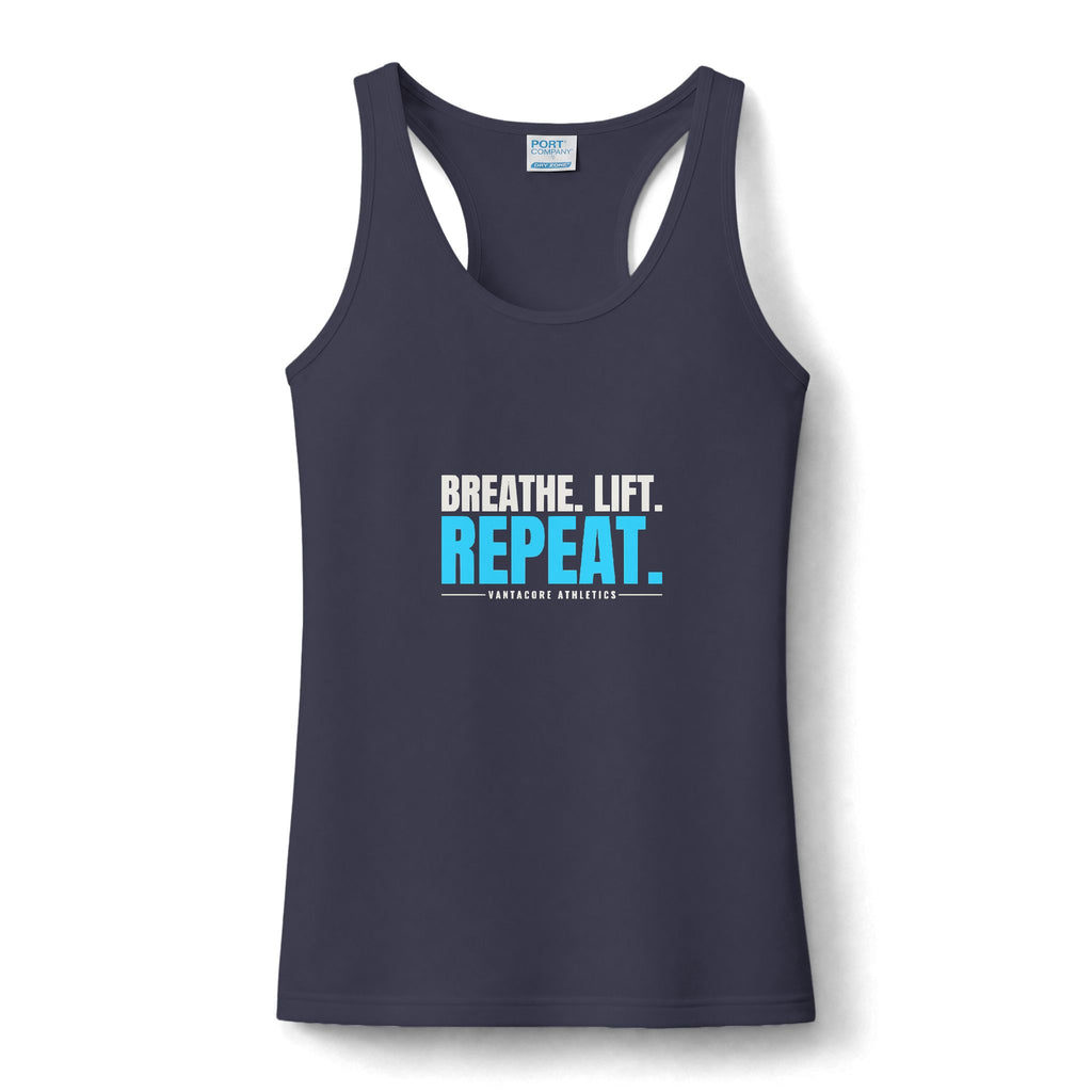 Breathe. Lift. Repeat. | Women's Performance Racerback Tank