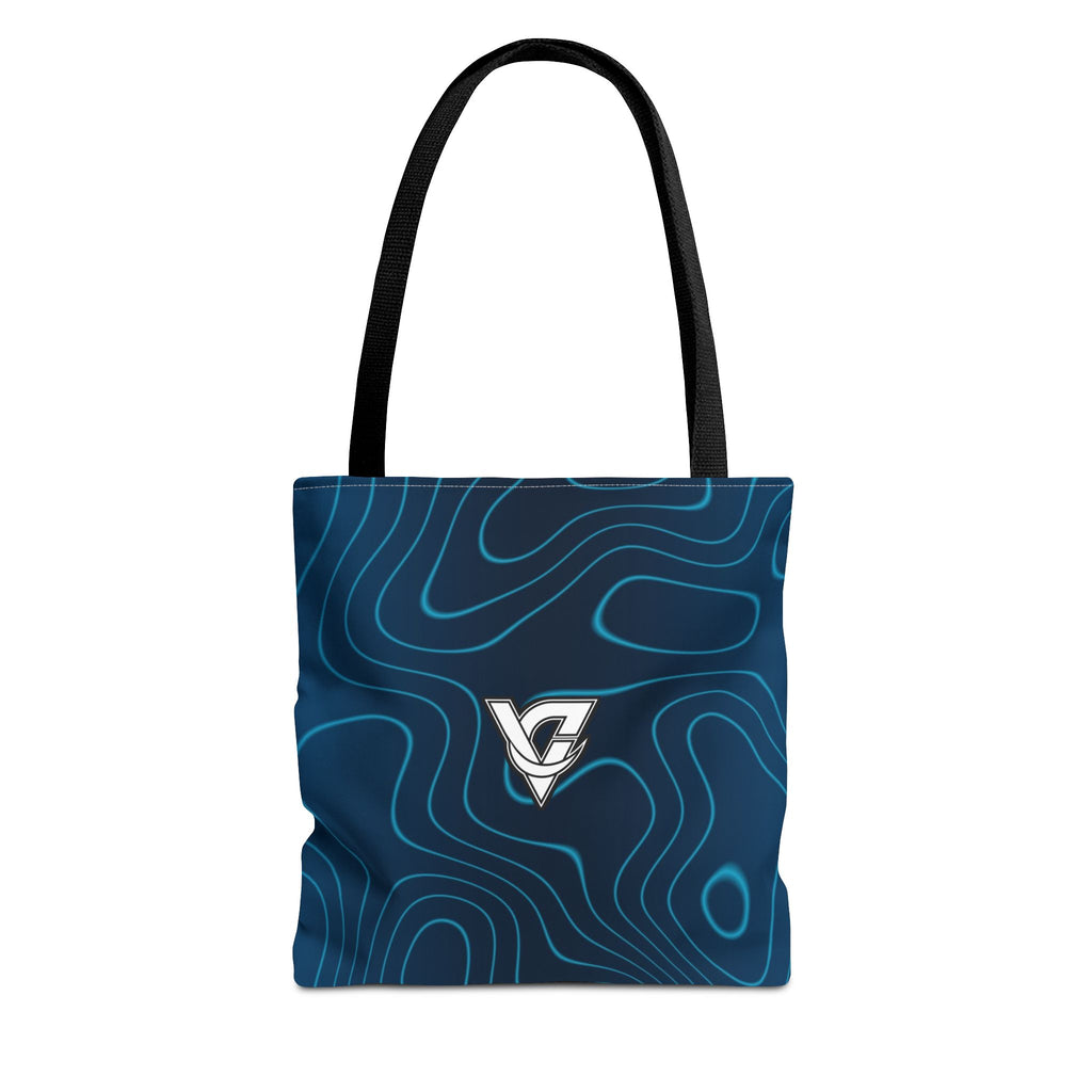 Ocean Topo Tote Bag — All-Over Print Gym & Everyday Tote