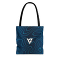 Ocean Topo Tote Bag — All-Over Print Gym & Everyday Tote