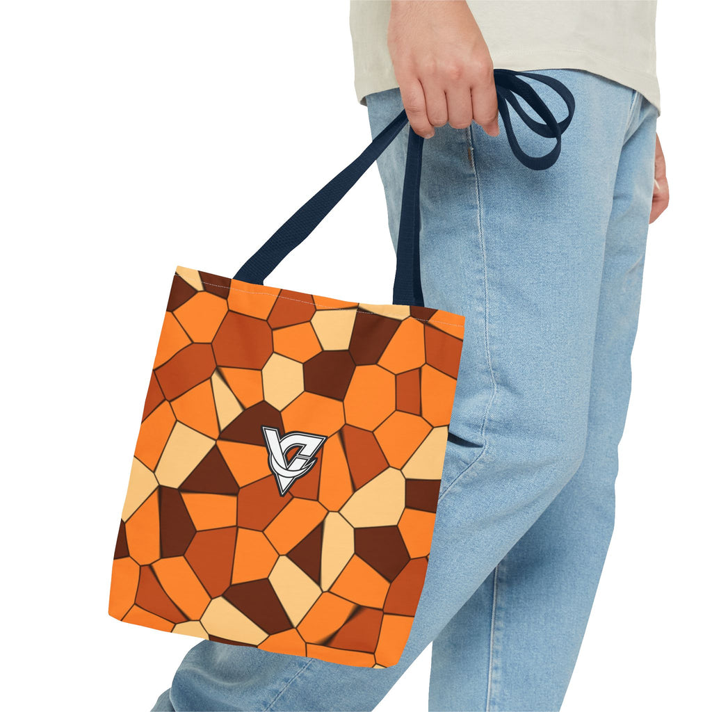 Pumpkin Mosaic Tote Bag — All-Over Print Gym & Everyday Tote