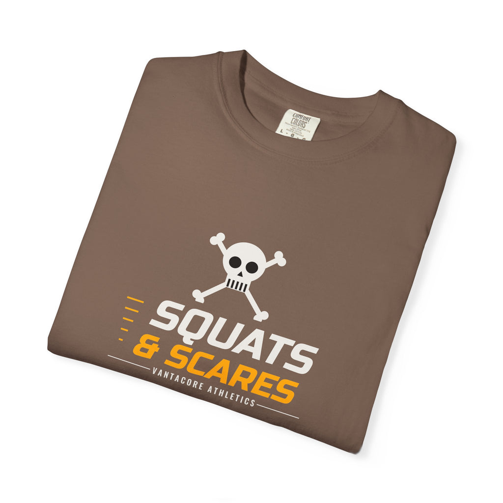 Squats & Scares | Women's Halloween Garment-Dyed Graphic Tee