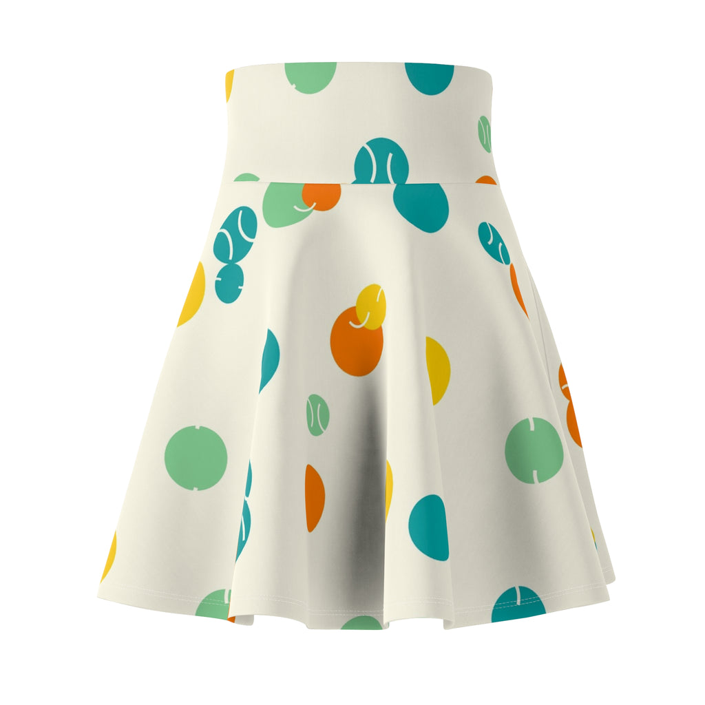 Tennis Citrus Pop Icon Storm Women's Athletic Skater Skirt