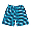 Men's Ocean Ripple Performance Jogger Athletic Shorts with Pockets